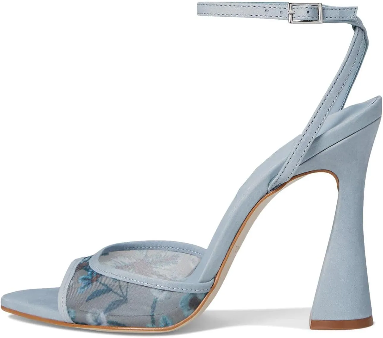 Womens Heeled Sandals Ankle Strap Pointed Toe Sandals Summer Dress Party Shoes