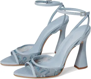 Womens Heeled Sandals Ankle Strap Pointed Toe Sandals Summer Dress Party Shoes