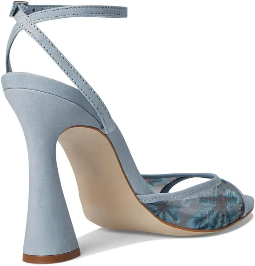 Womens Heeled Sandals Ankle Strap Pointed Toe Sandals Summer Dress Party Shoes