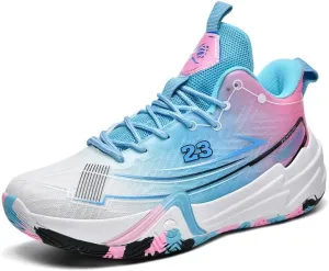 Womens Mens Basketball Shoes Fashion Neutral Sneakers Anti Slip Breathable Comfortable High Top Sports Running Walking Tennis Shoes