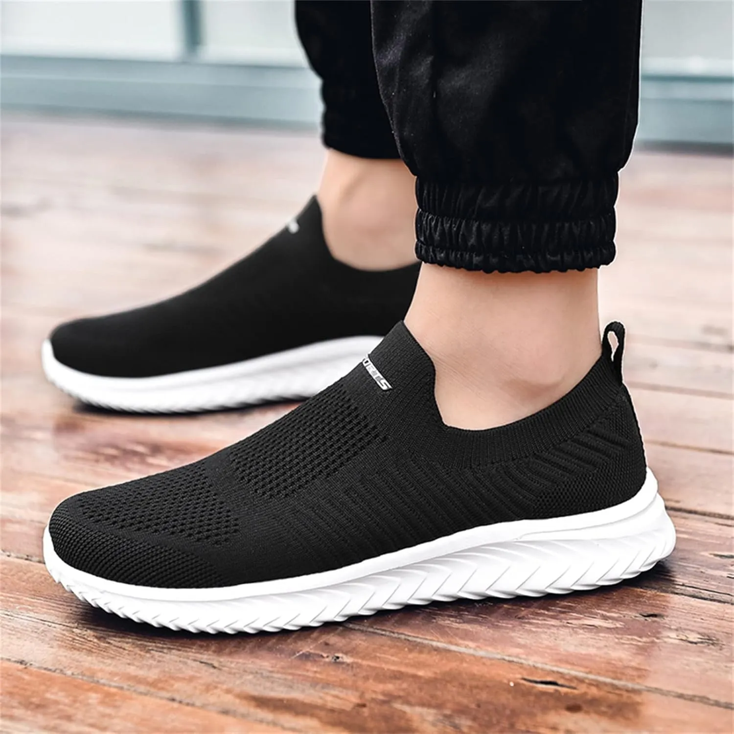 Womens Non Slip Work Shoes Slip On Water Resistant Walking Shoes Women Mesh Breathable Ladies Shoes Casual Women Shoes Sneakers White Tennis Shoe White Loafers