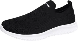 Womens Non Slip Work Shoes Slip On Water Resistant Walking Shoes Women Mesh Breathable Ladies Shoes Casual Women Shoes Sneakers White Tennis Shoe White Loafers
