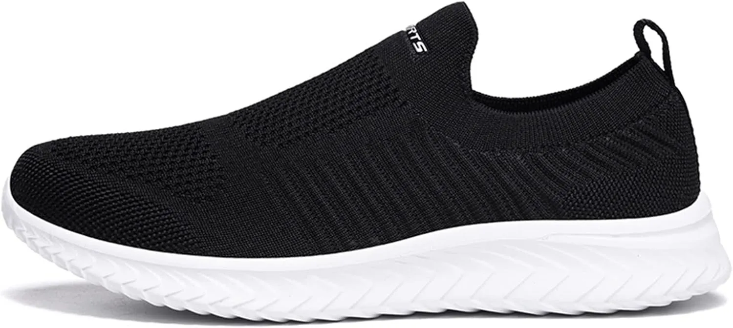 Womens Non Slip Work Shoes Slip On Water Resistant Walking Shoes Women Mesh Breathable Ladies Shoes Casual Women Shoes Sneakers White Tennis Shoe White Loafers
