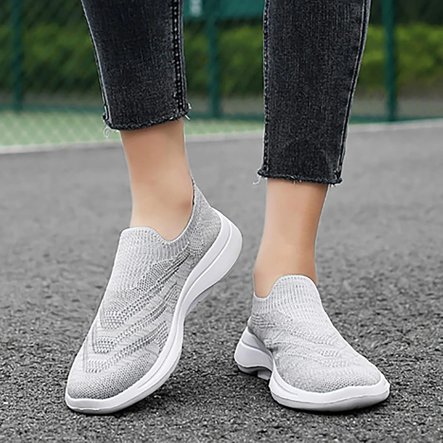 Women's Sneakers in White in Wide Width Zapatos De Tacones para Mujer Elegantes Bajitos Y Comodos Black Gym Shoes Women Slip Ons Womens Walking Shoes Slip On Women Walking Shoes Wide Feet