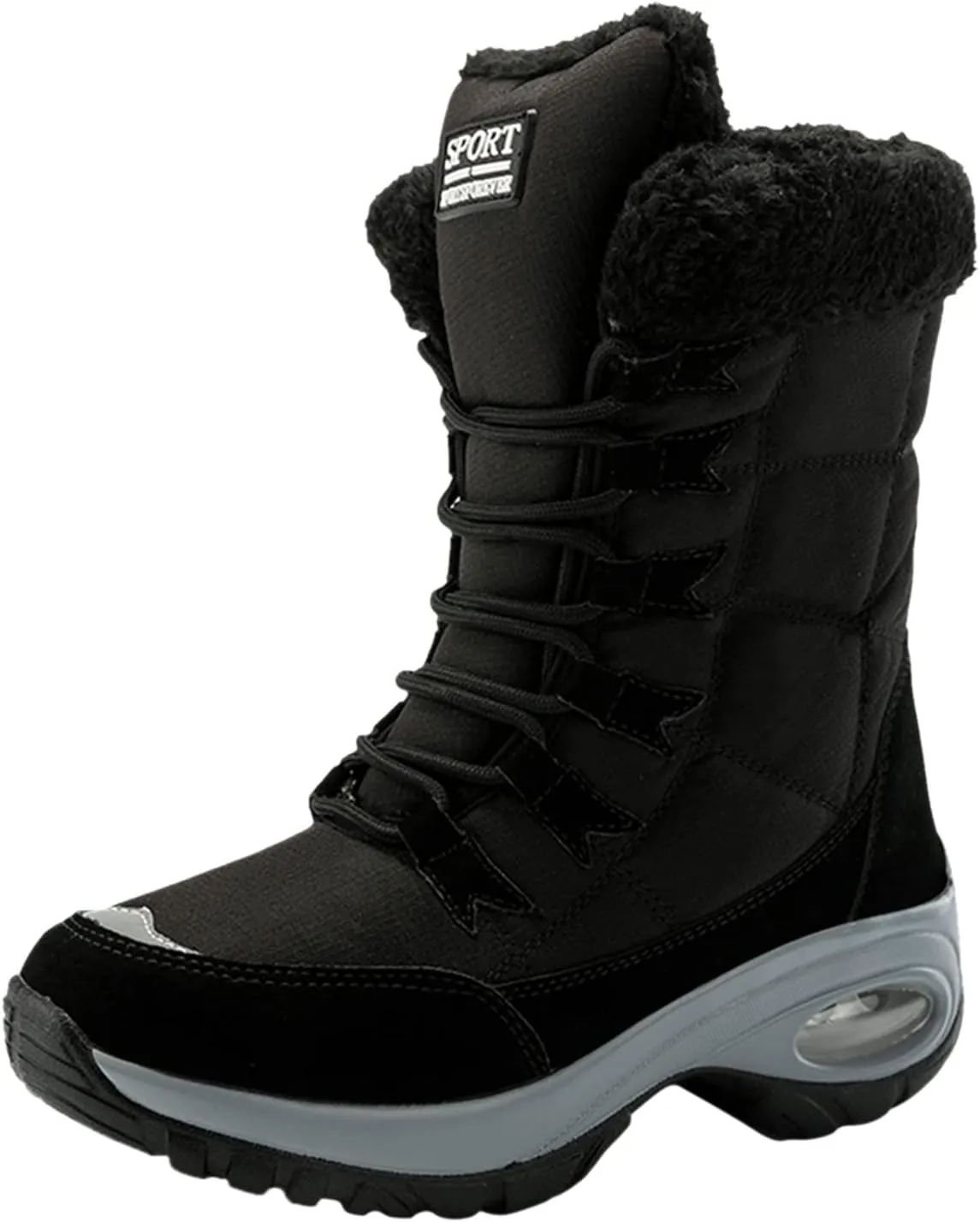 Women's Snow Boots Waterproof Winter Long Boots for Women Waterproof Snow Ankle Snow Boots Women Winter Platform Snow Boots for Snowshoeing Botas Invierno Para Mujer Pie Ancho