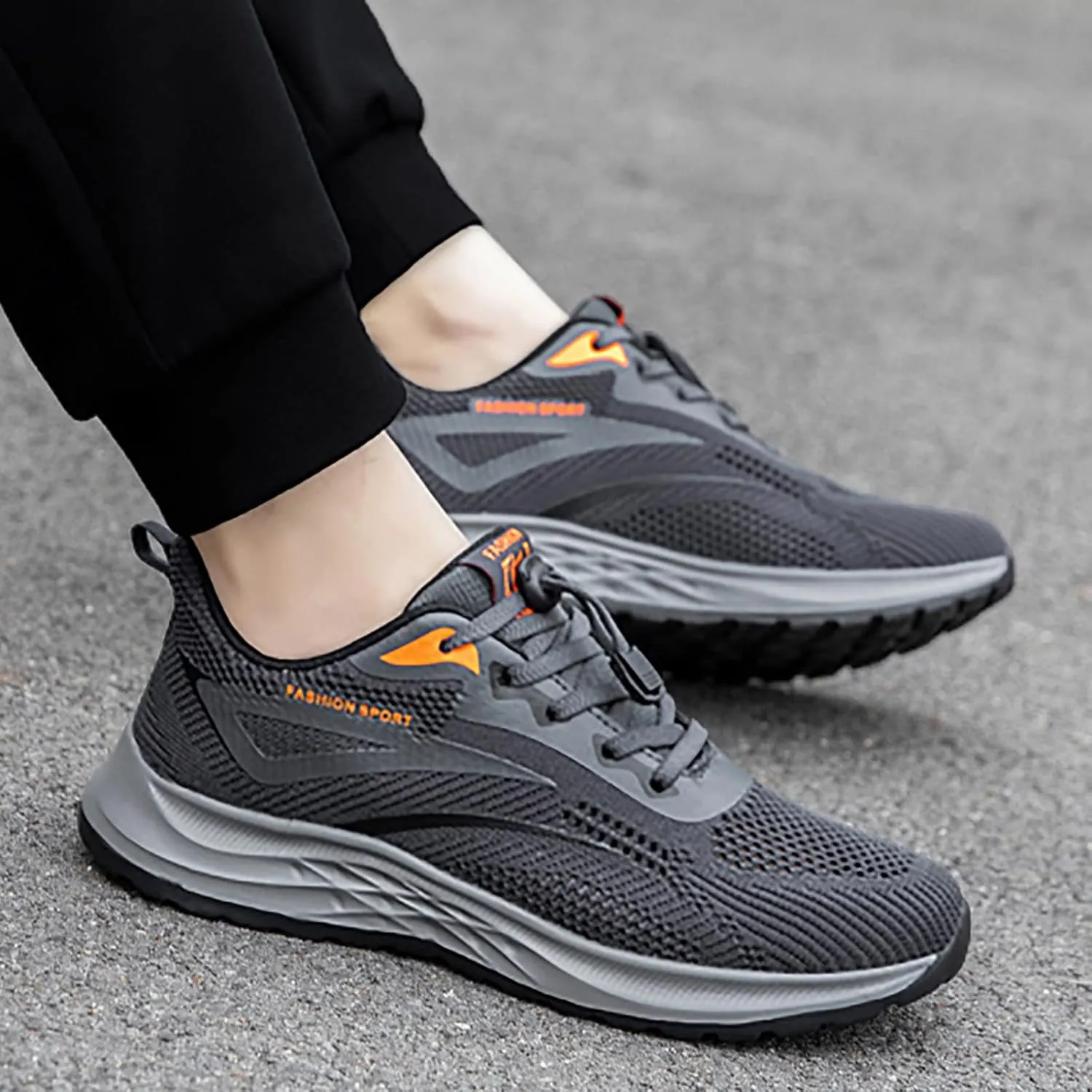 Workout Athletic Sport Shoes for Men Lightweight Breathable Walking Shoe Gym Tennis Men's Business Casual Shoes