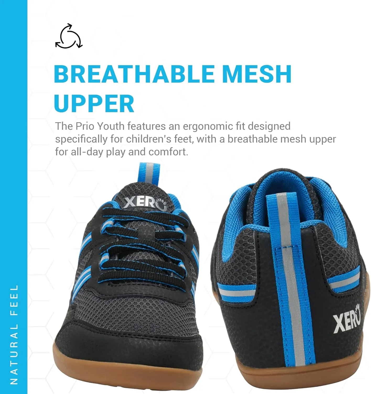 Xero Shoes Kids' Prio Cross Training Shoe - Lightweight Zero Drop, Barefoot