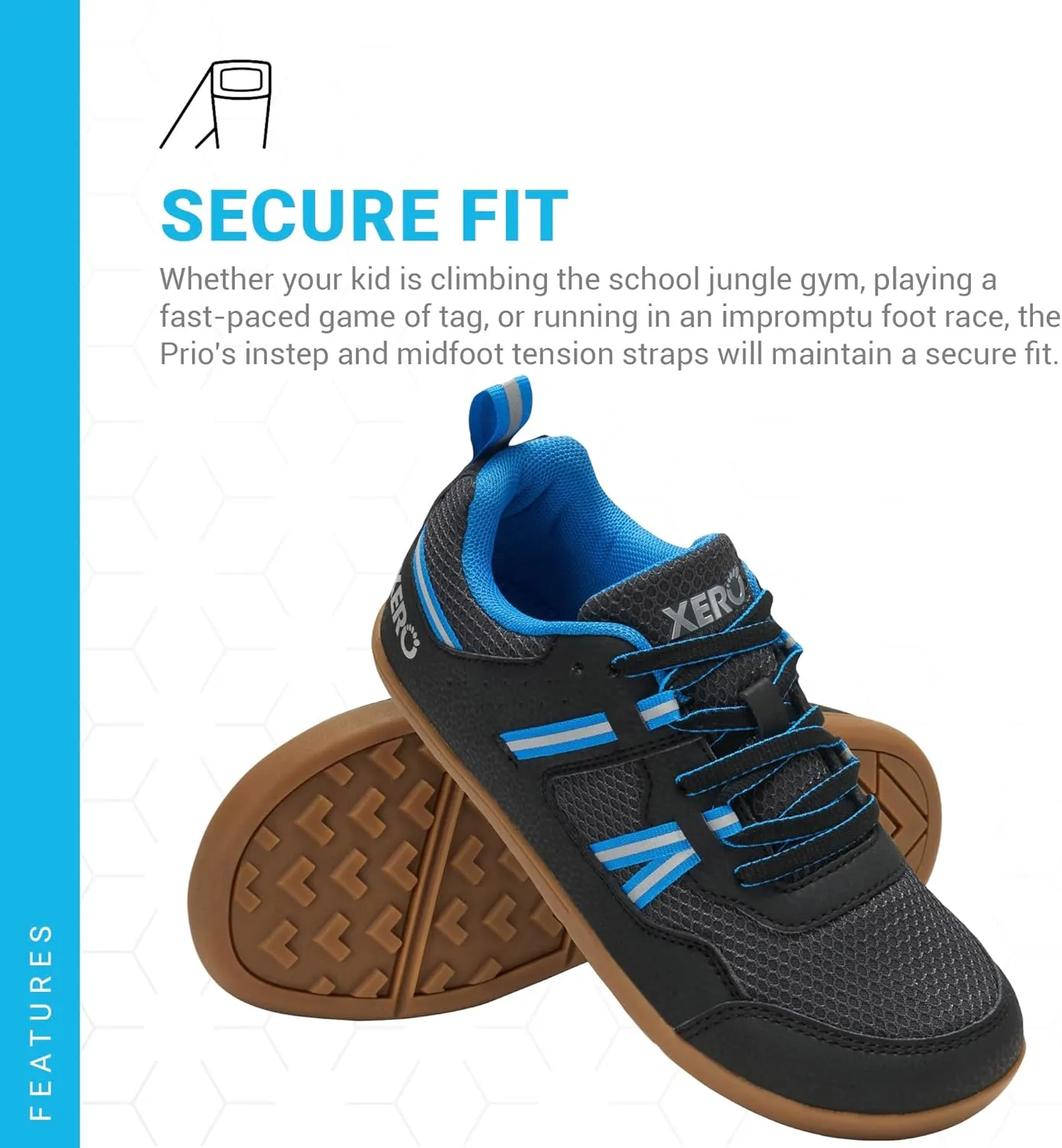 Xero Shoes Kids' Prio Cross Training Shoe - Lightweight Zero Drop, Barefoot