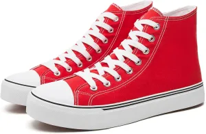 yageyan Mens High Top Canvas Sneakers Fashion Lace up Walking Shoes Casual Classic