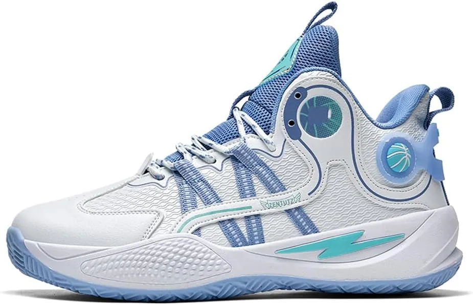 YAXE Unisex Basketball Shoes Breathable Anti Slip and Shock Absorption Training Sneakers for Youth