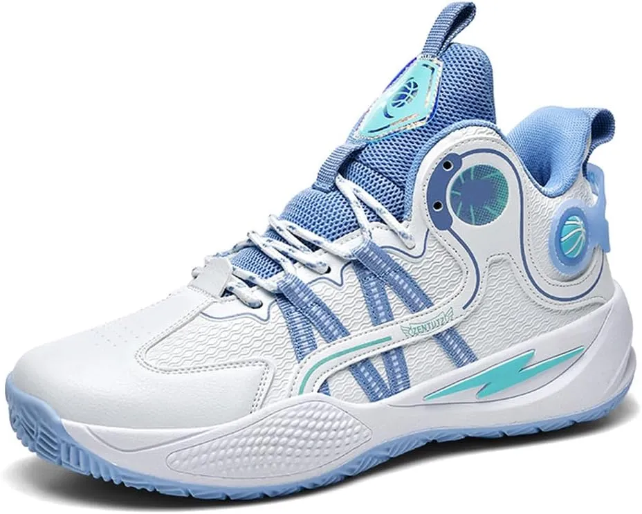 YAXE Unisex Basketball Shoes Breathable Anti Slip and Shock Absorption Training Sneakers for Youth